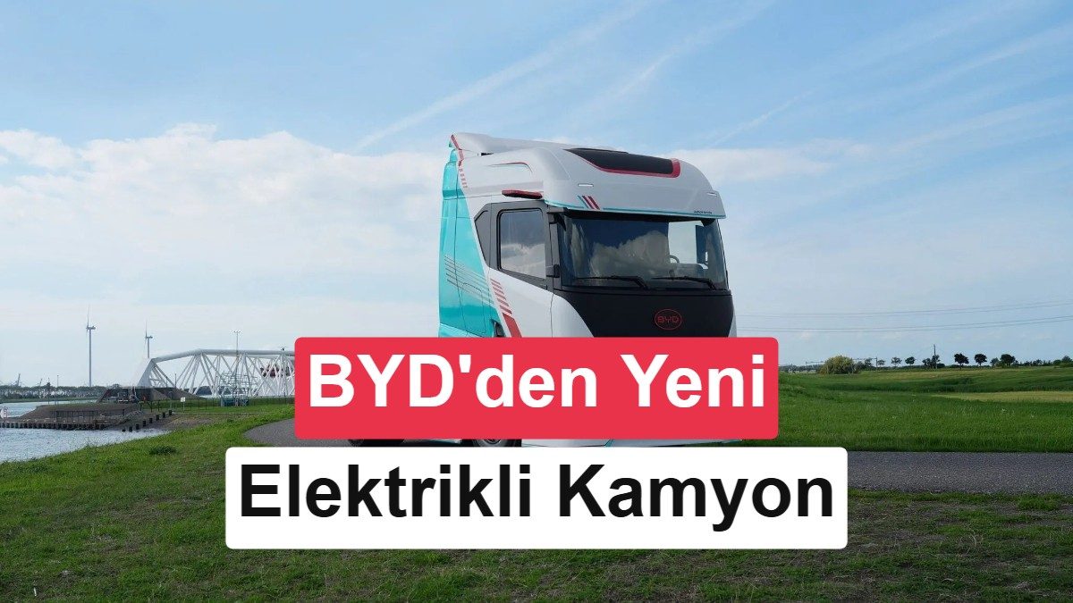 BYD ETT 44 elektrikli kamyon, 600 km menzil ve 1.5 MW şarj hızı sunuyor.