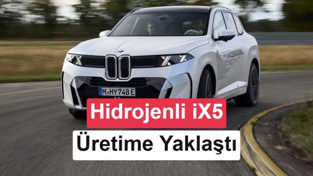 BMW iX5 Hydrogen hidrojenle çalışan SUV, 750 km menzil sunuyor.