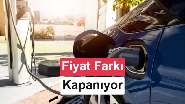 Elektrikli araç fiyatları arasındaki farkı gösteren grafik