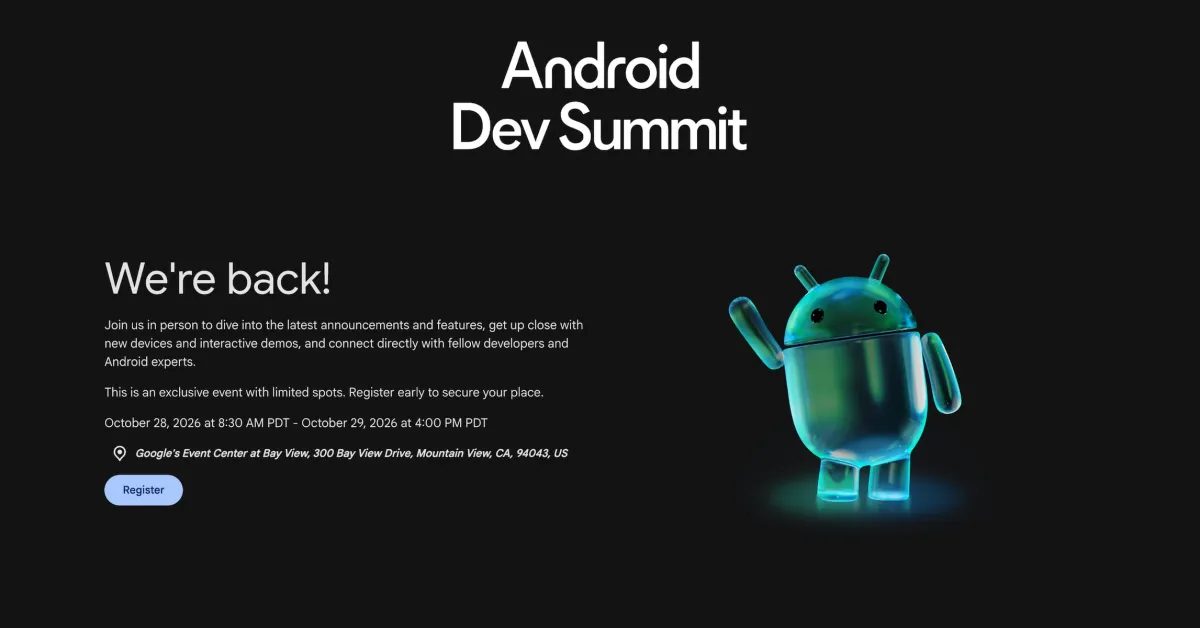 Android Dev Summit 2026 etkinliği ve Android 18 grafik özellikleri hakkında bilgi.