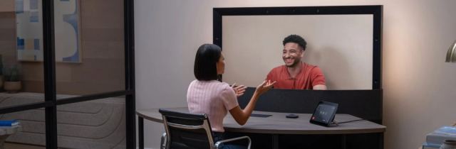 Google Beam, görüntülü görüşmeler için doğal bir deneyim sunan yeni bir sistemdir.