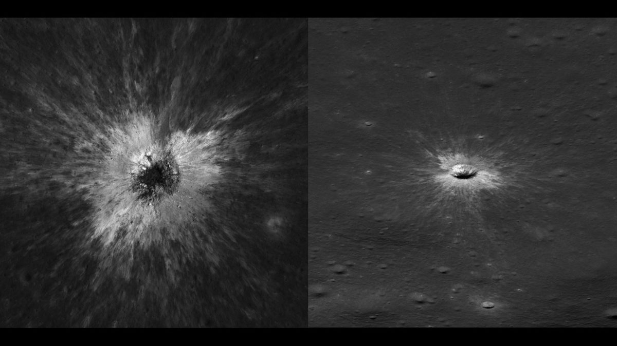 NASA'nın Ay Yörünge Aracı McGetchin Krateri'ni gözlemliyor.