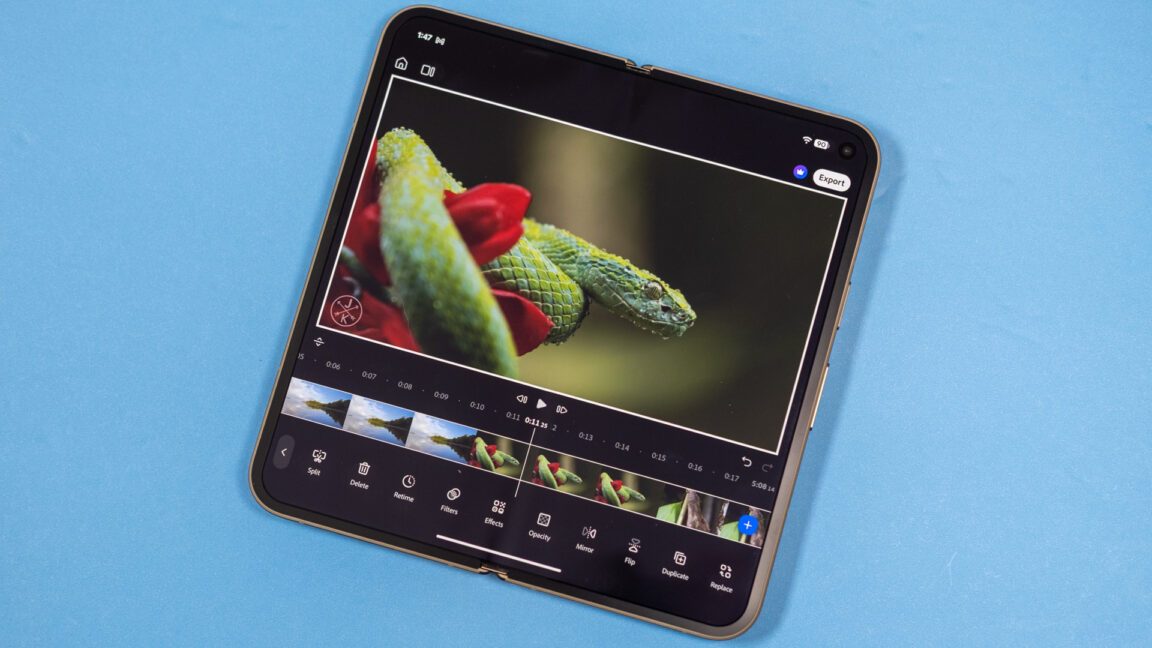 Adobe Premiere Android uygulaması ile video düzenleme imkanı sunuyor.