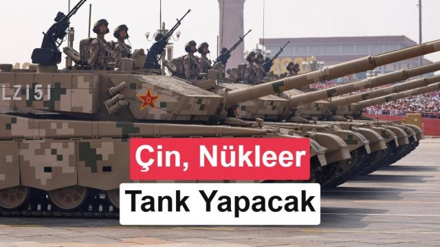 Çin'in elektromanyetik nükleer tank projesi ile ilgili bir görsel.