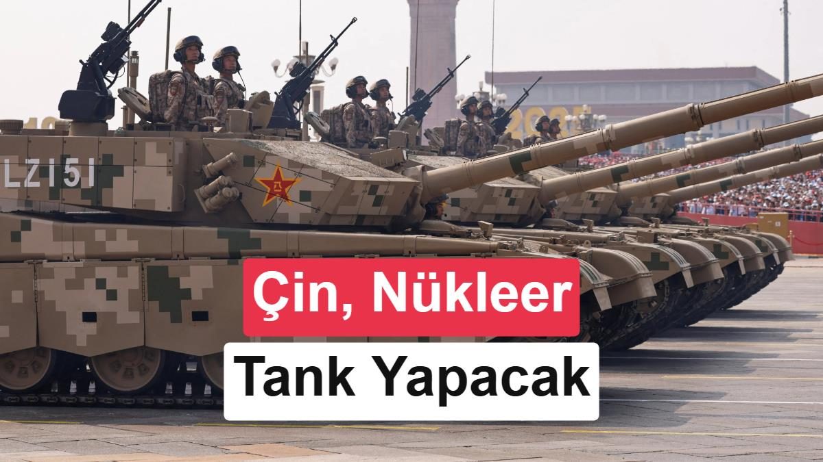 Çin'in elektromanyetik nükleer tank projesi ile ilgili bir görsel.