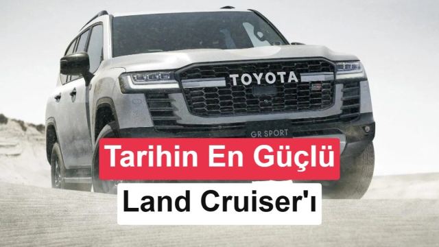 Toyota Land Cruiser 300, 457 beygir güç üreten hibrit SUV modeli.