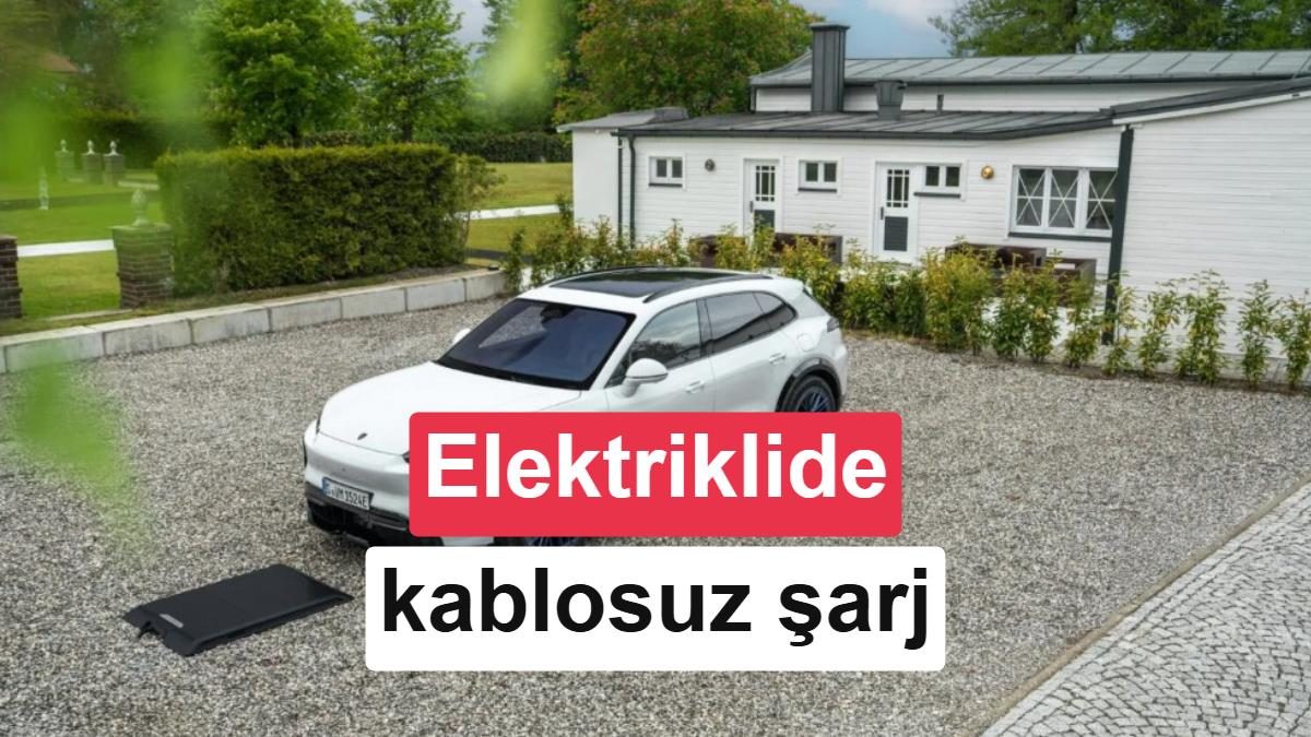 Porsche Cayenne kablosuz şarj sistemi ile elektrikli araç deneyimi