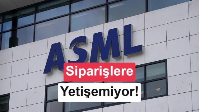 ASML'nin gelirleri ve siparişleri hakkında bilgi veren grafik ve sistemler