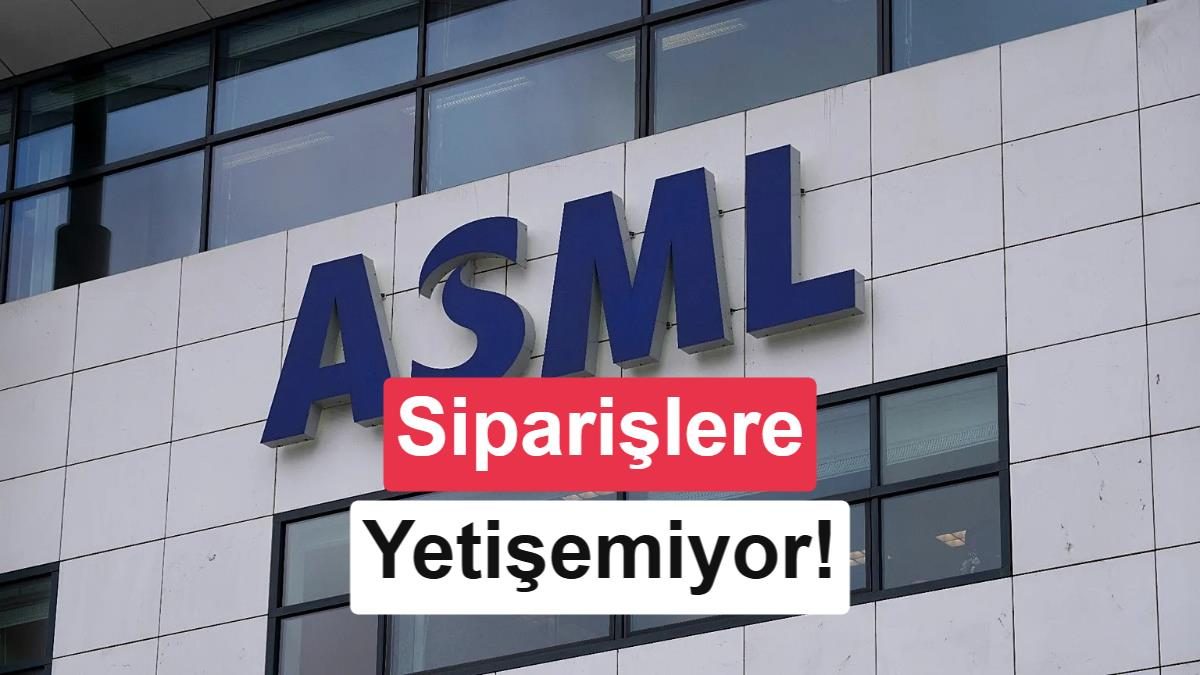 ASML'nin gelirleri ve siparişleri hakkında bilgi veren grafik ve sistemler