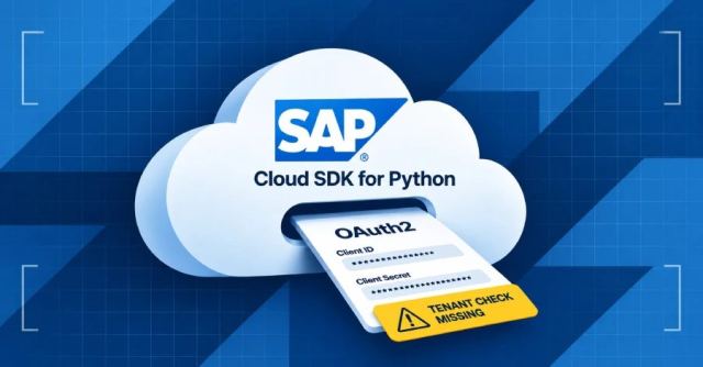 SAP Cloud SDK güvenlik açığı ile ilgili bilgi veren bir grafik.