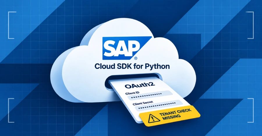 SAP Cloud SDK güvenlik açığı ile ilgili bilgi veren bir grafik.