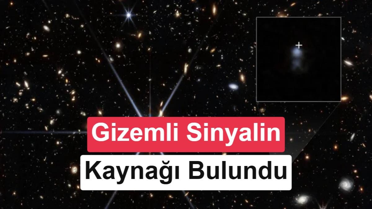 Webb Teleskobu ile tespit edilen en uzak radyo patlamasının görüntüsü.