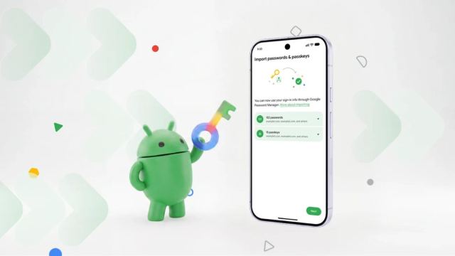 Android parola ve geçiş anahtarları uygulamalar arasında taşınıyor.