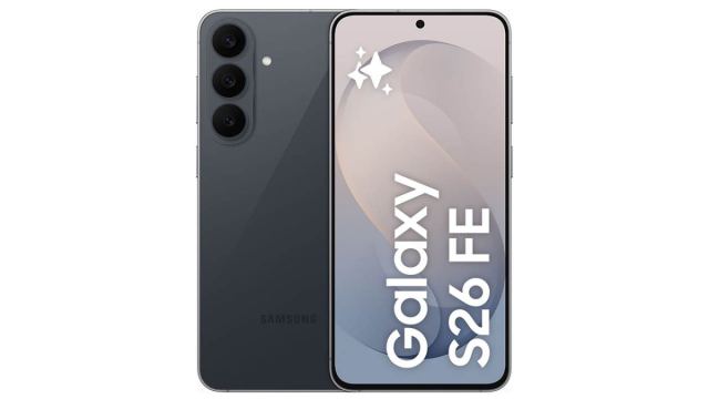 Samsung Galaxy S26 FE akıllı telefon, 6,7 inç ekran ve üçlü kamera sistemi ile dikkat çekiyor.