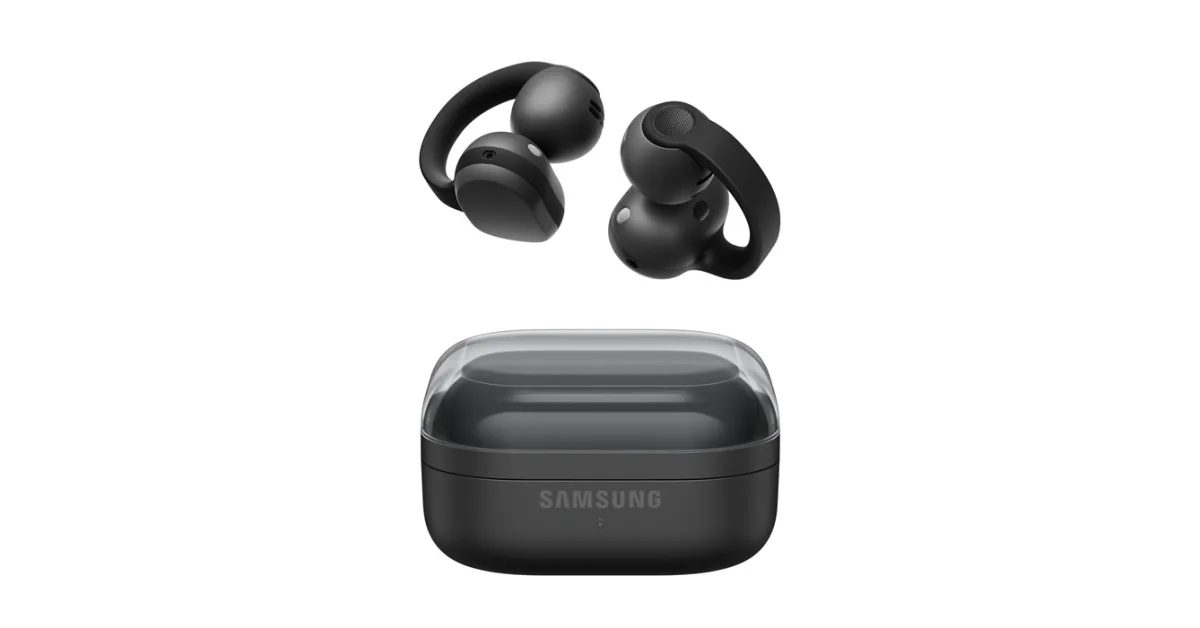 Samsung Galaxy Buds On, açık kulaklık tasarımıyla dikkat çekiyor.