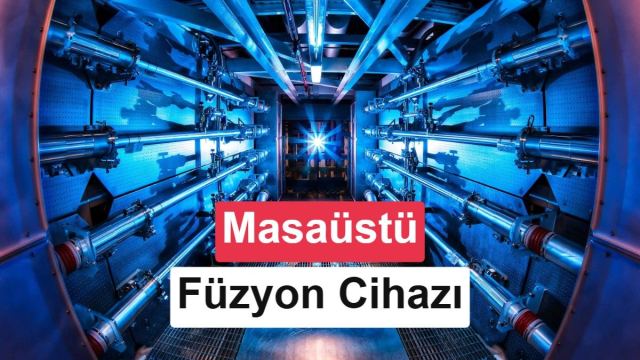 Füzyon enerjisi ve masaüstü reaktör teknolojisi ile ilgili görsel.