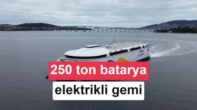 China Zorrilla, dünyanın en büyük elektrikli gemisi olarak 250 ton batarya kapasitesine sahip.