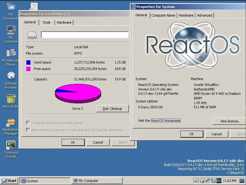 ReactOS NTFS desteği ile önemli bir aşama kaydetti