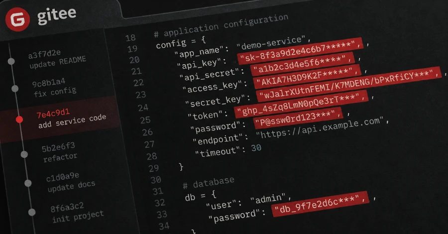 Gitee kimlikleri sızıntısı ile ilgili grafik