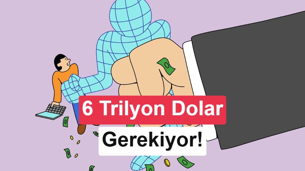 Yapay zeka yatırımları ve pazar büyüklüğü üzerine bir grafik