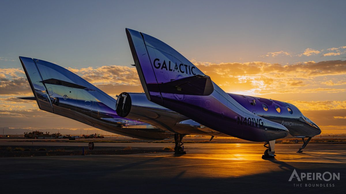 Virgin Galactic'in Apeiron uzay uçağı, Delta sınıfı uzay araçları arasında ilk olarak tanıtıldı.