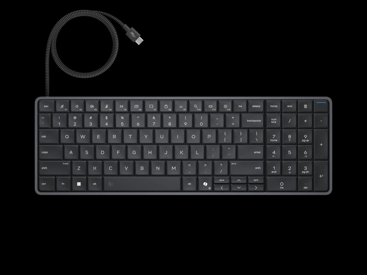 HP EliteBoard G2a, Ryzen AI PRO işlemcisi ile modern klavye tasarımı