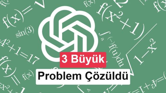 OpenAI'nın matematik ve fizik alanındaki keşifleri hakkında bilgi veren bir görsel.