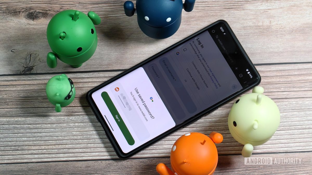 Chrome Android şifre otomatik doldurma için biyometrik doğrulama testi