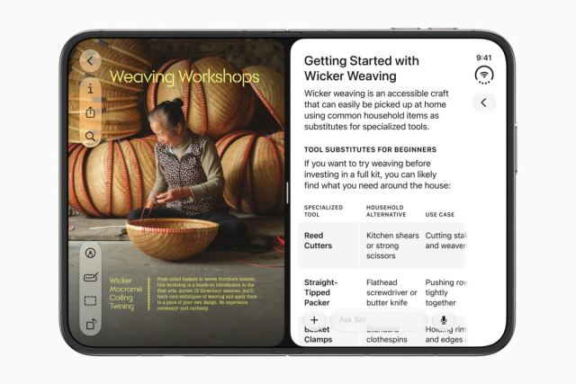 iPhone Duo Split View özelliği ile iki uygulama yan yana açılıyor