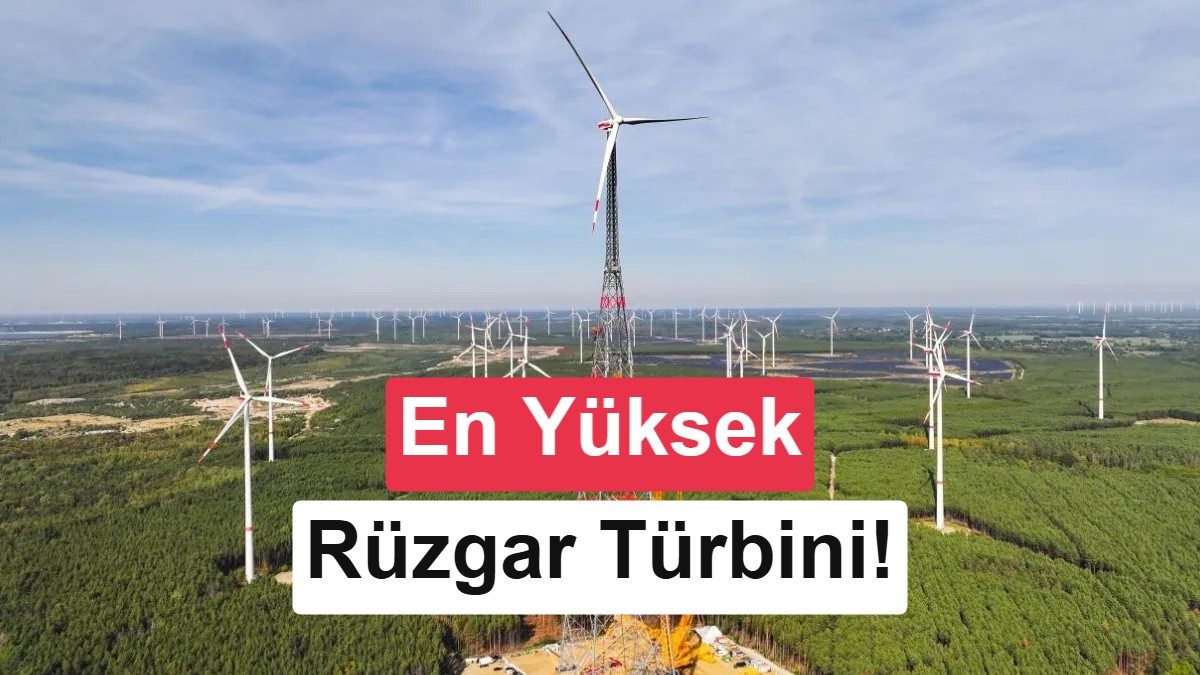 Dünyanın en yüksek rüzgar türbini 365 metre yüksekliğe ulaştı ve elektrik üretimi yapacak.
