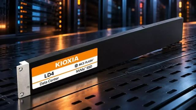 Kioxia LD4 SSD serisi, 122 TB kapasite sunarak veri merkezleri için yüksek depolama çözümleri sağlıyor.