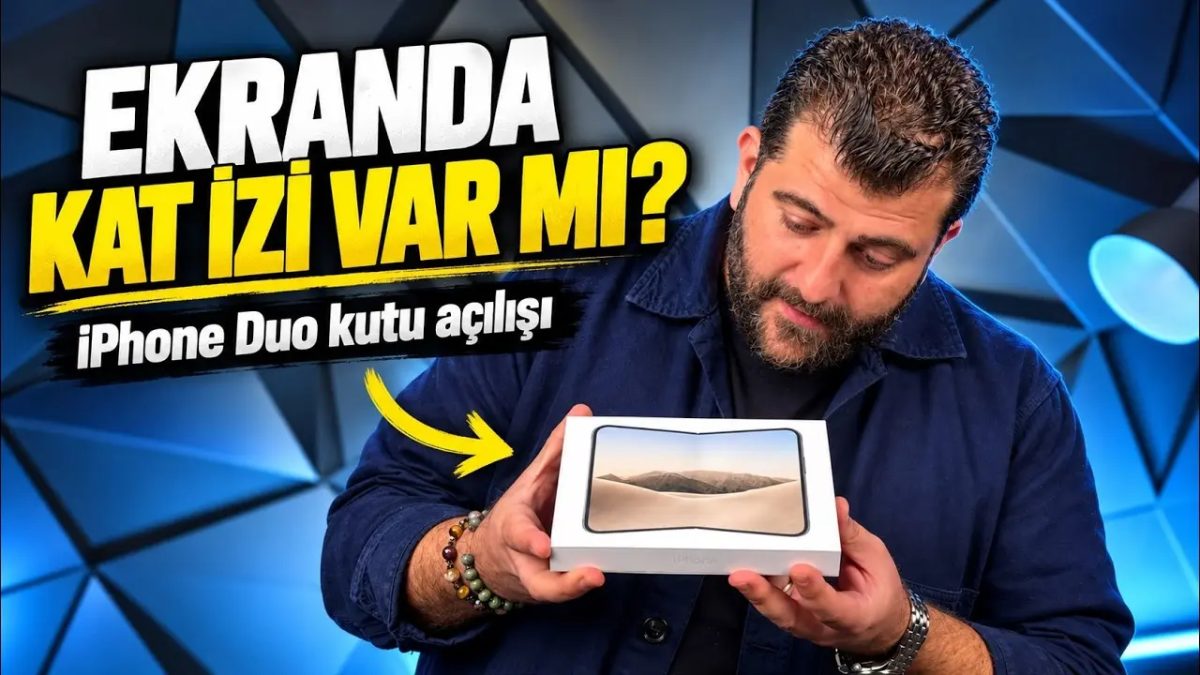 Apple iPhone Duo katlanabilir telefonun kutu açılımı ve özellikleri