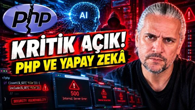 PHP açığı nedeniyle internet sitelerinin kapanmasıyla ilgili görsel.