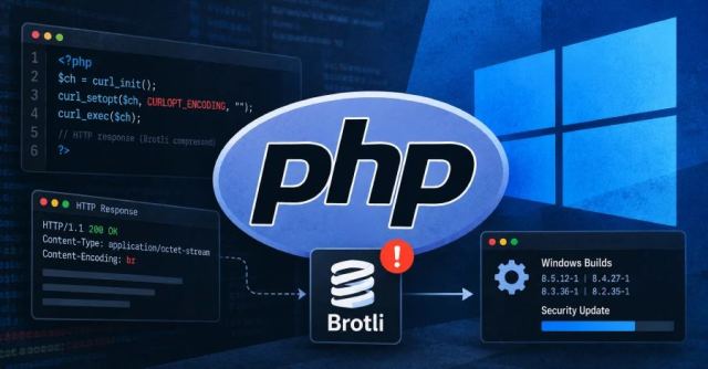 PHP güvenlik güncellemesi ile Brotli kütüphanesi açığı kapatıldı.