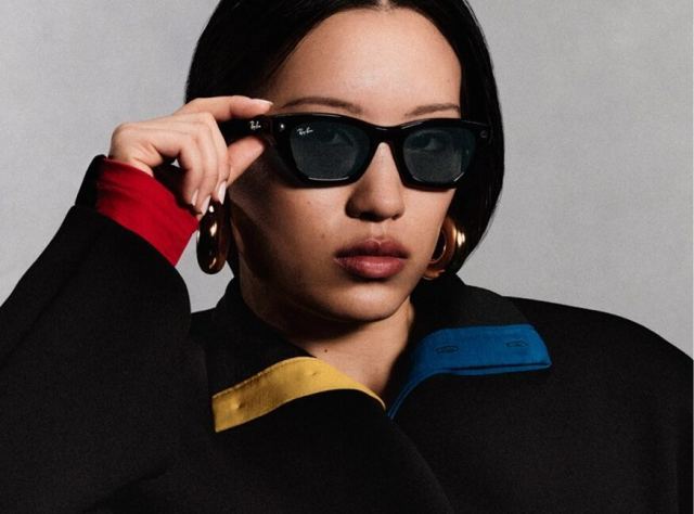 Ray-Ban Meta akıllı gözlüklerde gizlilik sorunu ile ilgili bir görsel.