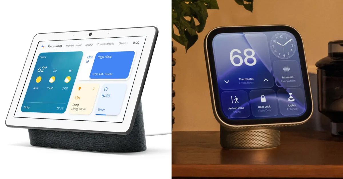 Nest Hub, Google'ın akıllı ev ekranı; Apple'ın Homeview'u ile rekabet ediyor.