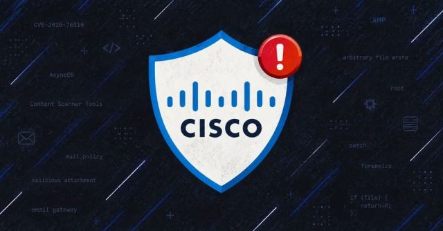 Cisco Secure Email Gateway'deki kritik güvenlik açığı hakkında bilgi veren bir grafik.