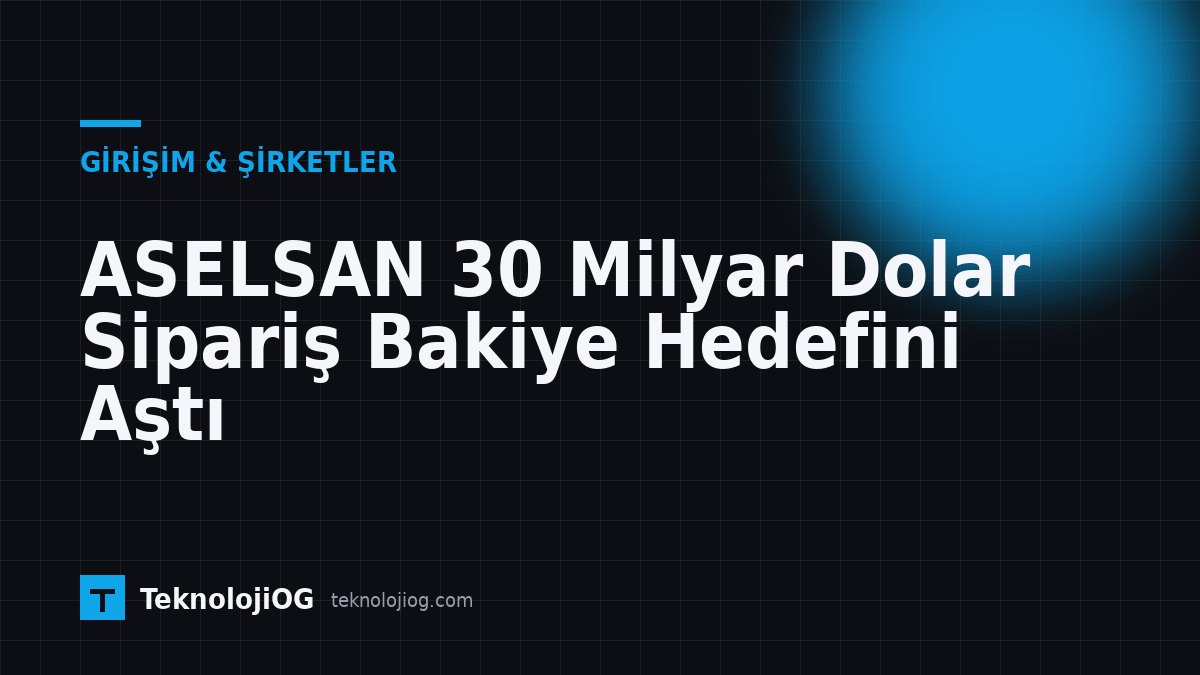 ASELSAN sipariş bakiyesi 30,7 milyar doları aştı, finansal büyüme ve teknoloji yatırımları ile dikkat çekiyor.